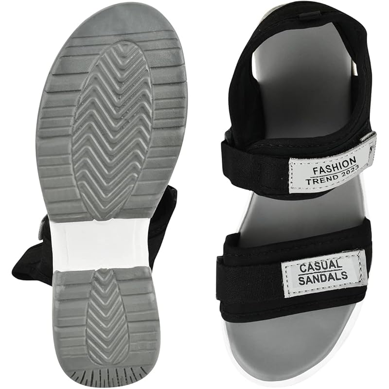 

Shoetopia Lightweight Comfortable & Trendy Flatforms Grey Sandals For Women & Girls /Uk5 5 UK