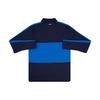 Puma Color Block Letter Logo Print Long Sleeve Polo Shirt Men tops Blue Black 750531-05