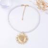 Stylish and simple alloy sunflower personalized retro versatile beach wind women's stud earrings casual light luxury