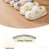 Jieliya Niedliche Onigiri Winter 2025 Indoor Rutschfeste Dicksohlige Baumwollpantoffeln für Damen und Herren