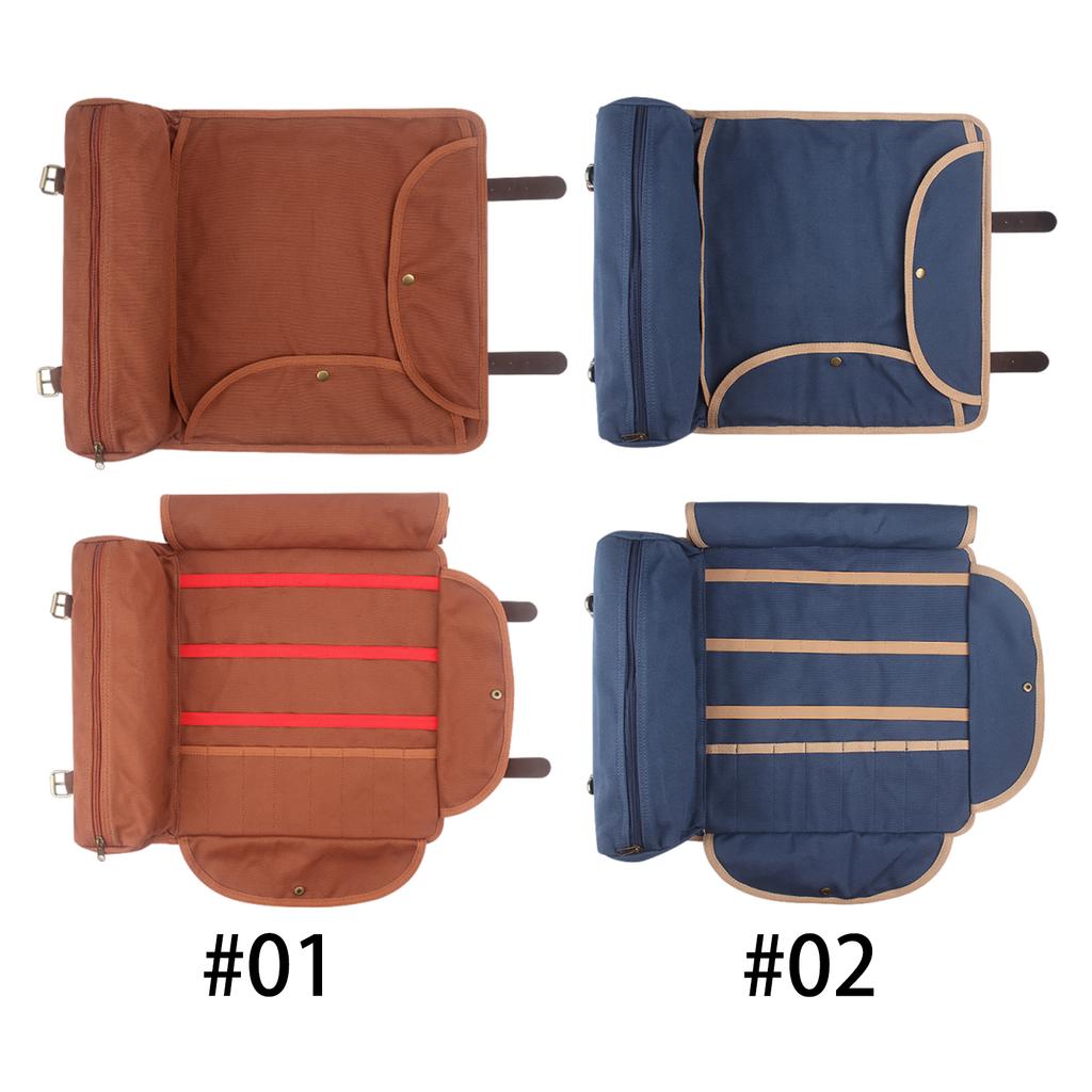 Reis Barman Tas (Zonder gereedschap) Draagbare Bar Canvas Gereedschapstas voor het Dragen van Cocktailshaker Set voor Binnen Buiten