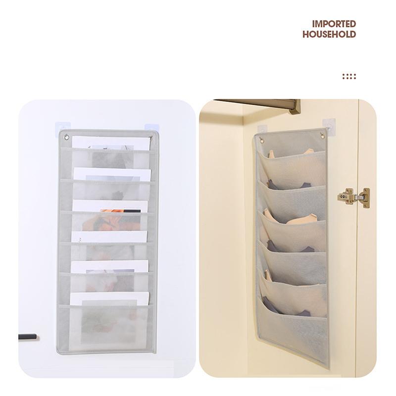 Document Hanging Storage Bag Oxford Cloth Storage Pocket Chart Hanging File Folding Holder Cascading Fabric Organizer For Office