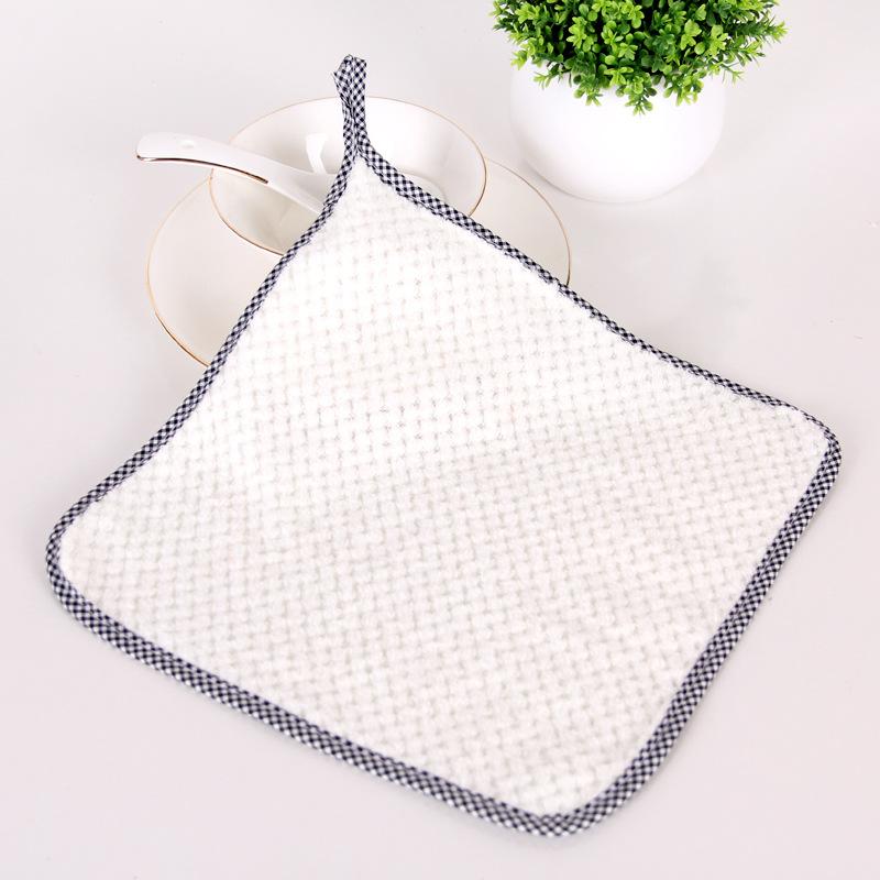 

Super Absorbent Microfiber Kitchen Towels - Non-Stick, Anti-Grease, Reusable Cleaning Cloths 1PC білий