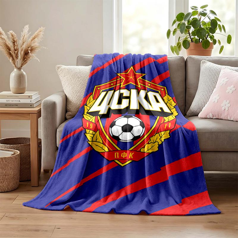 CSKA Moscow blanket Flannel Blanket Soft Cozy Plush Throw for Sofa Bed Lightweight Home Decoration Gifts for Christmas various holidays