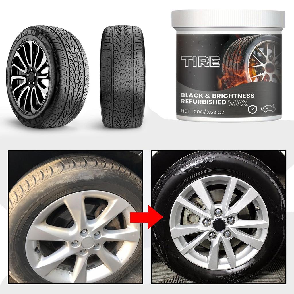 Car Tire Care Cream, Wheel Hub Cleaning, Decontamination, Refurbishment, Brightening, Polishing, Tire Coating
