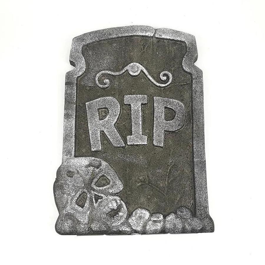 Halloween Foam Tombstone Decoration RIP Skull Graveyard Prop Haunted House Party Garden Cemetery Outdoor Horror Decor Supplies
