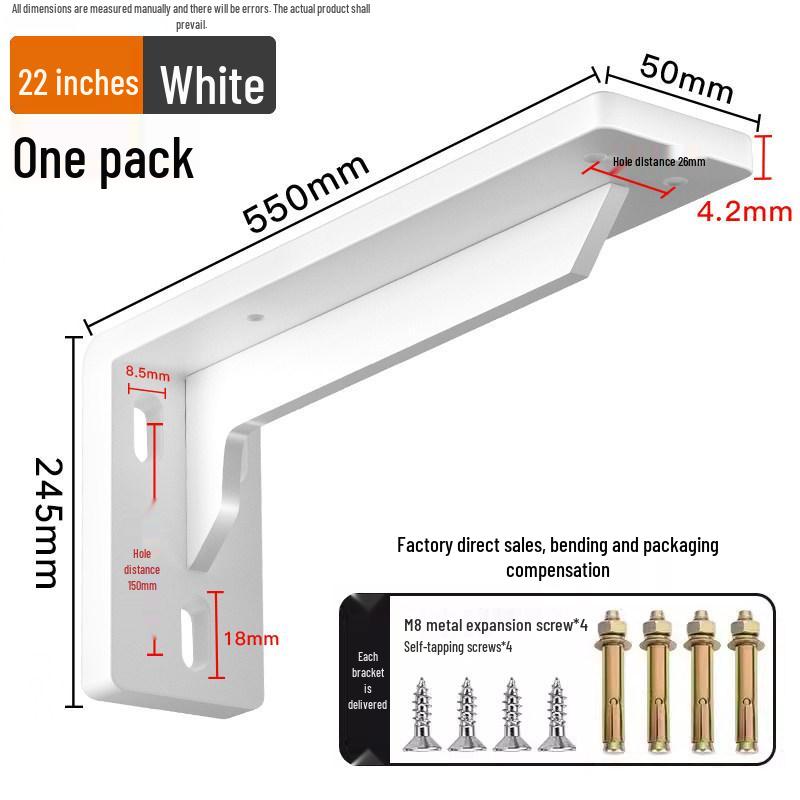 Heavy Duty Stainless Steel Right Angle Wall Shelf Bracket