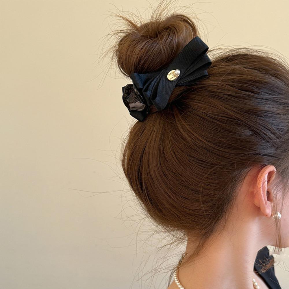 

Headwear Bow Hair Claw Cloth Bow Shark Clip Fashion Bowknot Hair Clip Gift