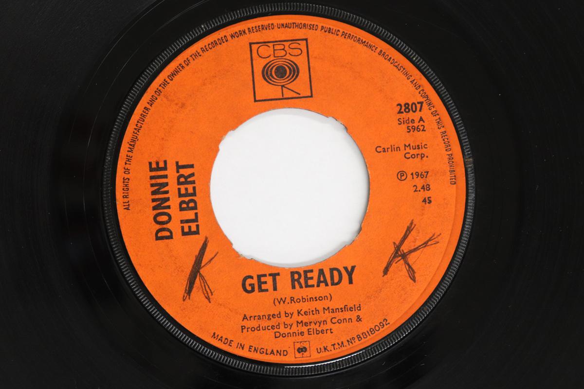 

7inch Record DONNIE ELBERT - Get Ready 2807 CBS 1967 UK Soul/Funk Used