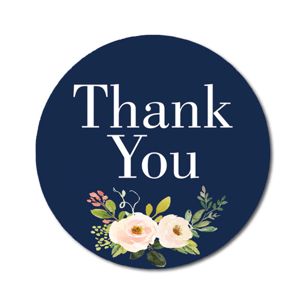 Darling Souvenir Round 1.6 Inches Peony Floral Baby Pink Thank You Stickers Wedding Gift-45