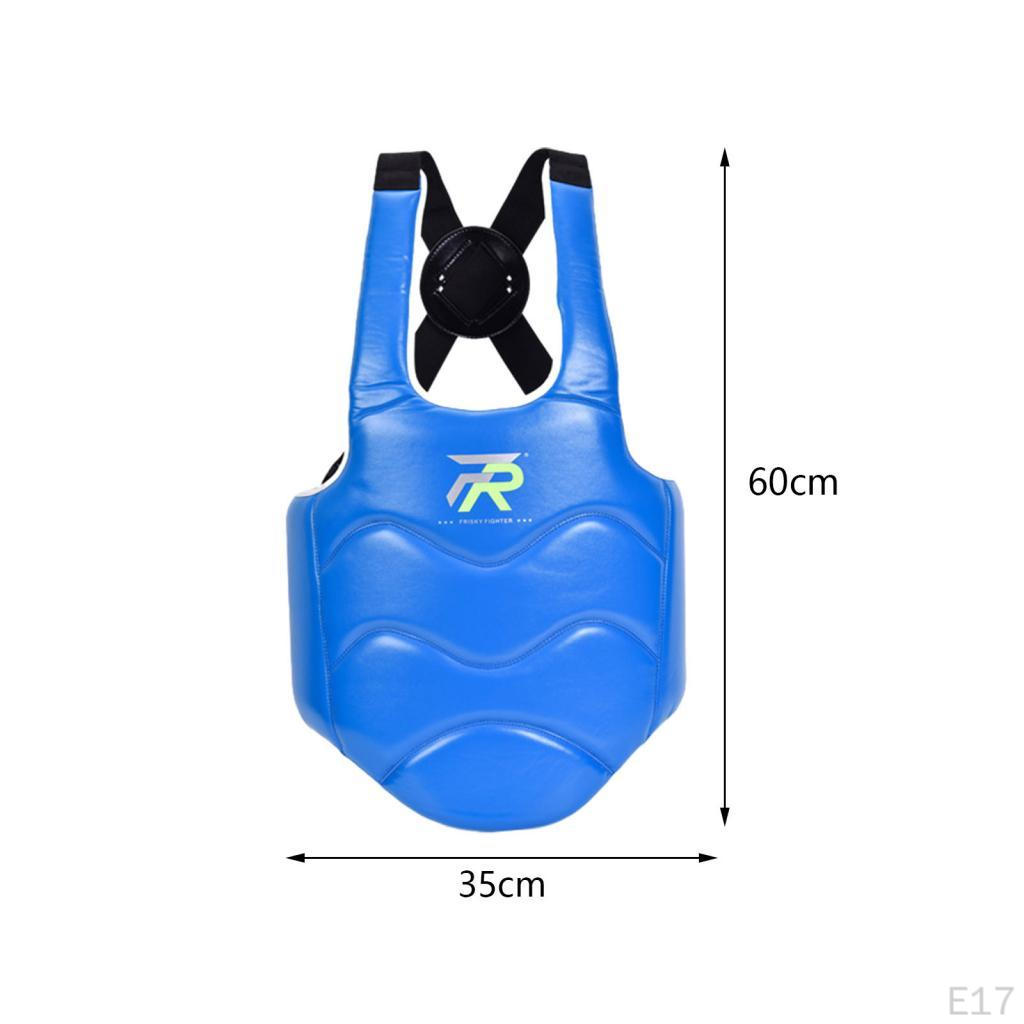 Karate Chest Shield Body Protective Gear, Women Men Rib Armour, Taekwondo Protector for