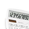 Large Button Desktop Calculator Silent Button LCD Display Multifunction Battery Powered for Office and Financial Use