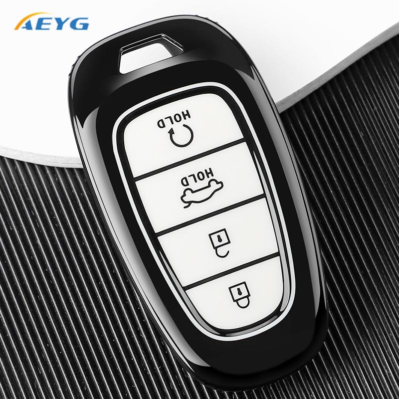 Auto Key Fob Cover Case Fit For Hyundai Sonata Sel Ev 6 8 Ioniq 5 Nexo Tucson Sonata Grandeur Sonata Limited Auto Accessories