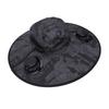Solar Powered Fan Hat Camo Gray Wide Brim Sun Hat with Solar Fans for Fishing Camping Hiking Beach