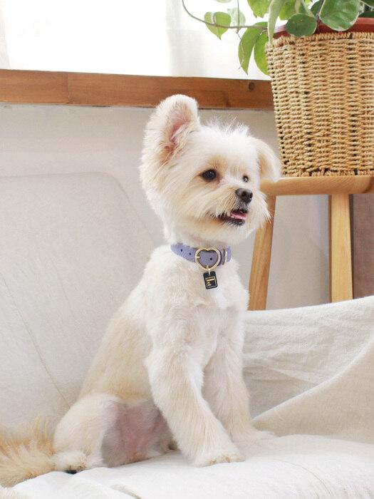 MAISON DE MIU Heart Pendant Collar - Violet Violet