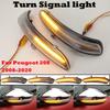 2 Pieces for Peugeot 208 2008 2012-2020 Citroen C3 Dynamic Turn Signal Light LED Side Mirror Indicator Blinker Lamp Car Styling