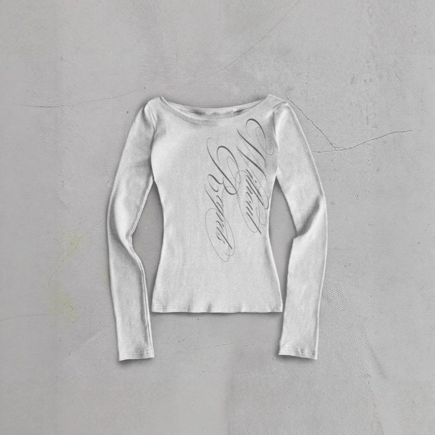 2026 Herbst/Winter Europäisches Y2K Bedrucktes Damen-T-Shirt - Trendiges, Vielseitiges, Modisches Basisteil