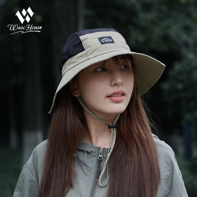 New bucket hat color matching sun protection hat men and women summer hiking camping quick drying mountaineering hat couple leisure basin hat