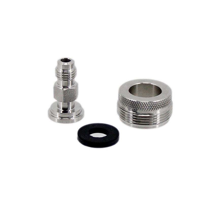 Thread Faucet Shank Adapter with Tailpiece Beer Faucet Line Cleaning Adapter Jockey Box Beer Tower DIY Draft-cleaning System