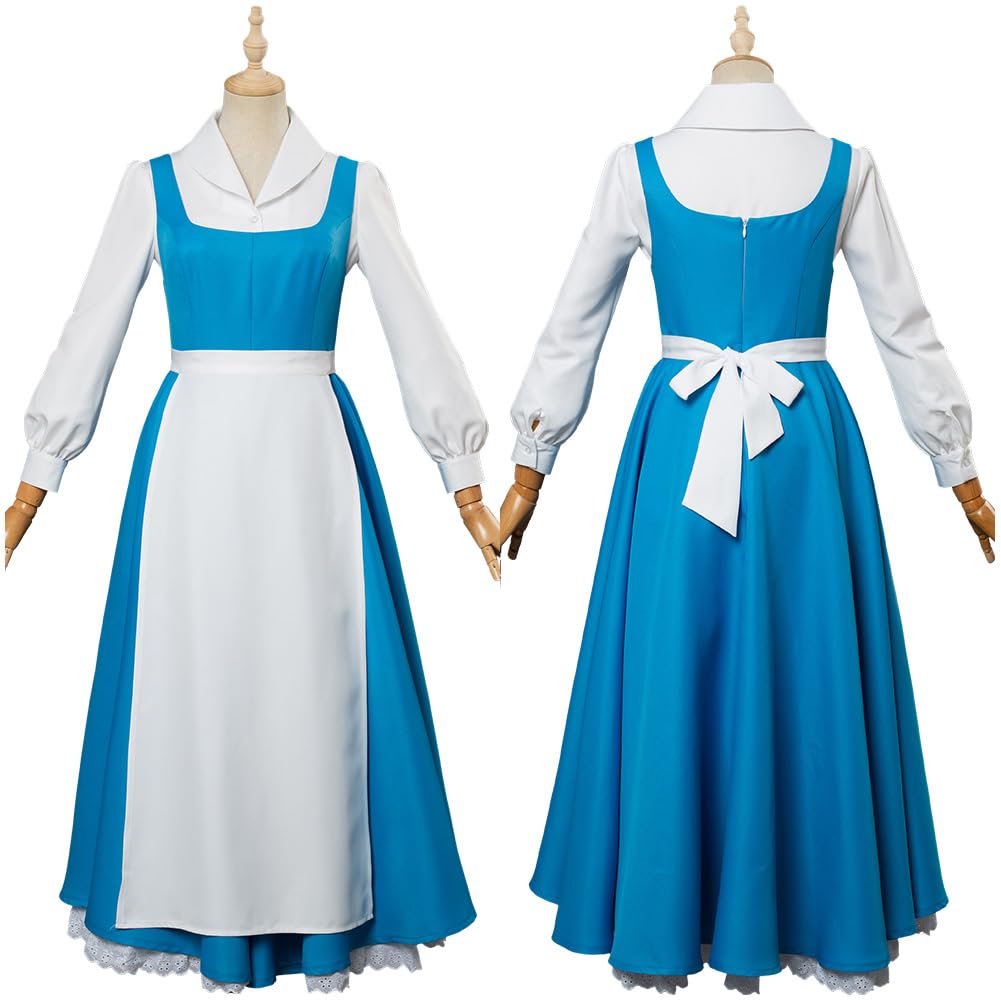 Anywcos Bell Cosplay Costume, Maid Outfit for Women, Christmas, Halloween, Adults, School Festivals, Parties, Events, Festivals, Christmas, Amusement