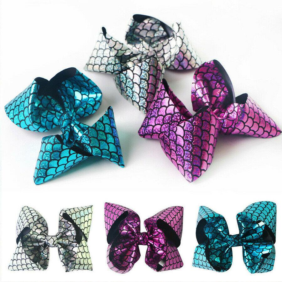 Sparkle Mermaid Fabric PU Faux Leather DIY Craft Brooch Bows GIFT Handmade Earring Craft Making Decoration Material Upholstery