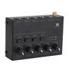 4 Channel Audio Mixer Line Mixer 4 Channel Headphone Amplifier for Home Studios Live Recording 100‑240V UK Plug