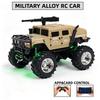 1:64 Alloy Remote Control Military Humvee Car, Kids Toy Vehicle Collection, Boys Birthday Gift