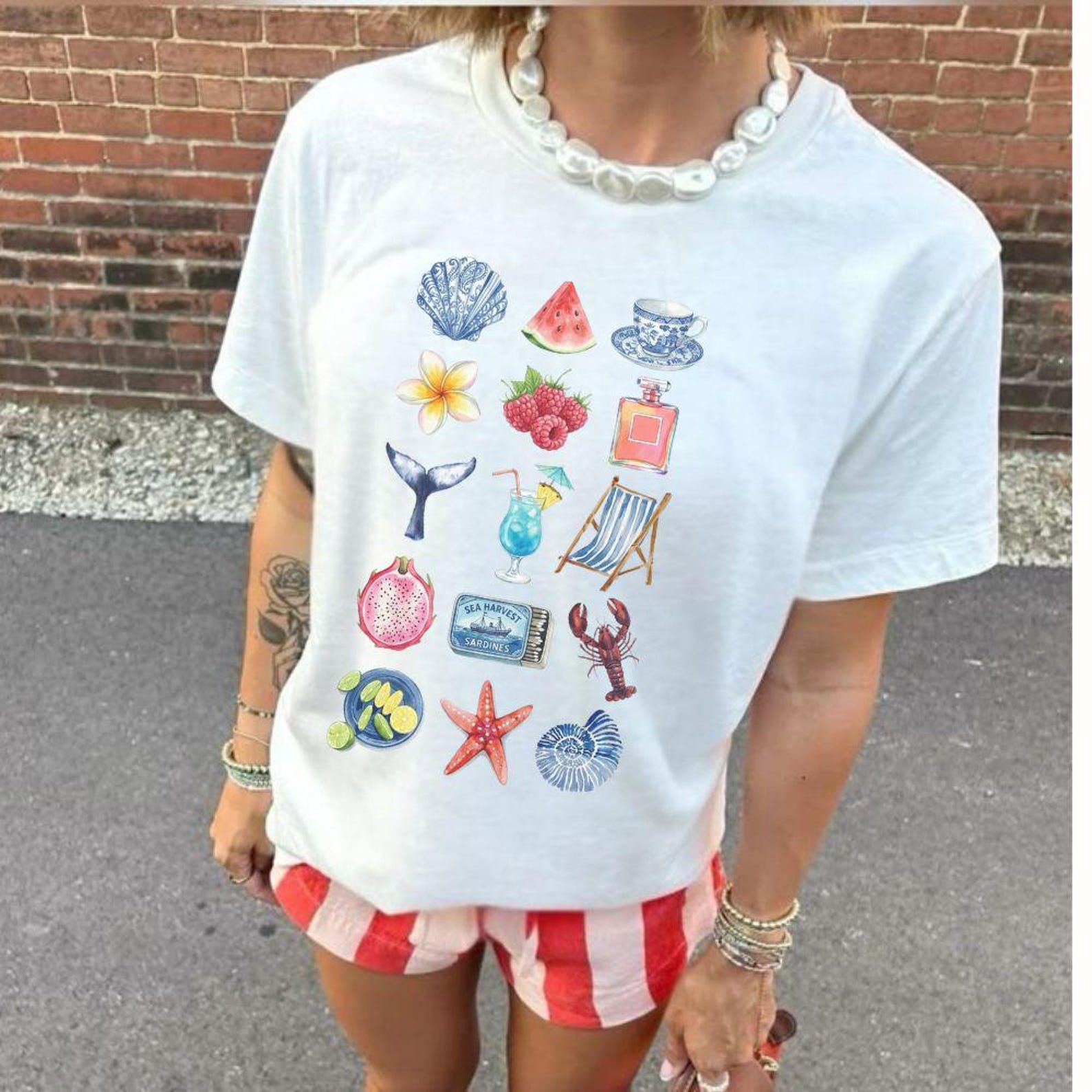 Summer Graphic Tee Watercolor Beach Vibes | Comfort Colors Shirt | Coastal Vacation Gift XL