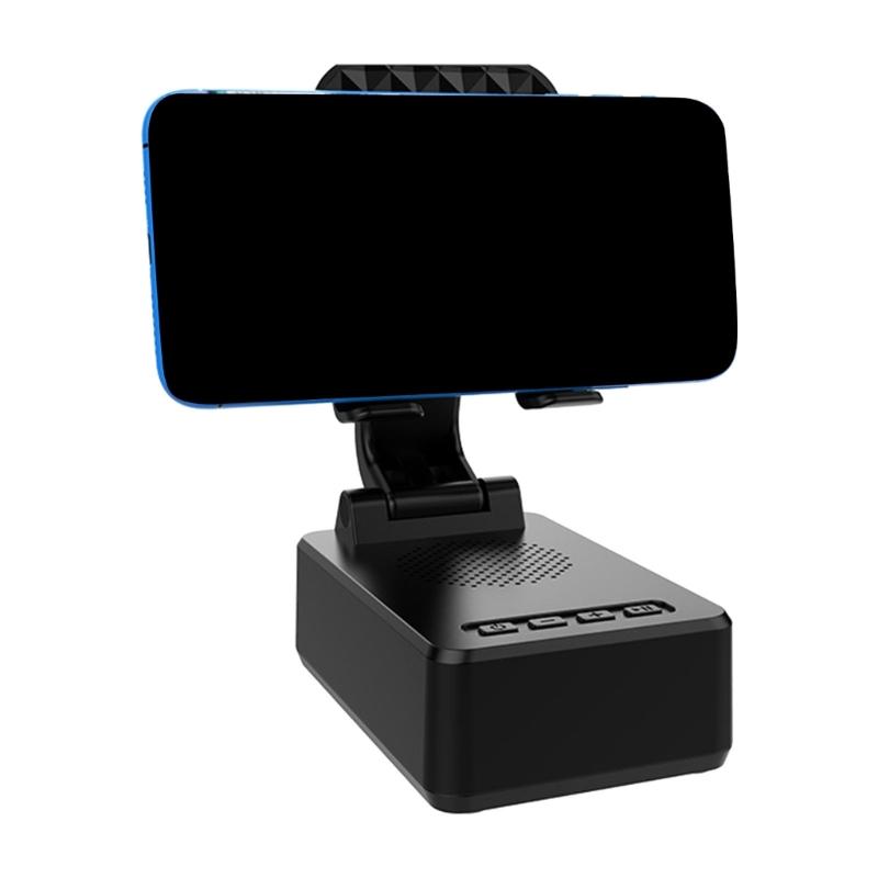 Portable Foldable Phone Stand Speaker Nonslip Base Clear Sound Rotation For Phone Convenient Type C Charging