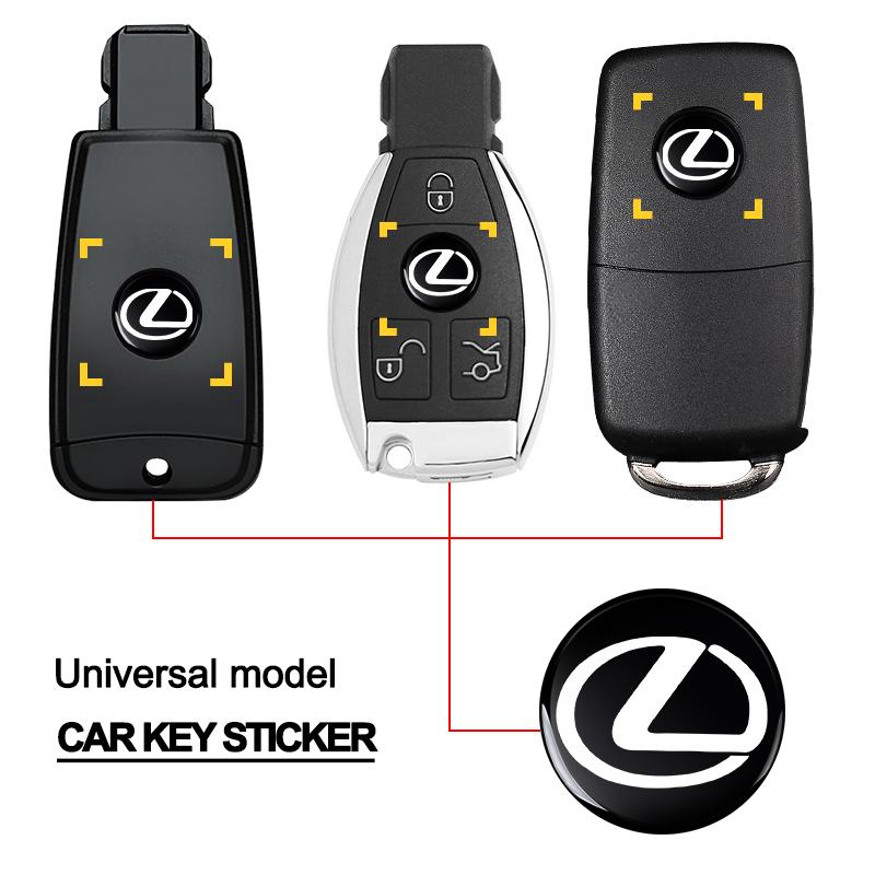 5/10/20 Pezzi Auto Alluminio 3D Emblema Guscio Chiave Telecomando Adesivi per Lexus IS IS250 IS250C IS300 IS300C IS350 IS350C F SPORT RX