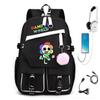 Personalized Printed USB Backpack, Large Capacity Korean Version of Trendy Primary and Secondary School Schoolbag