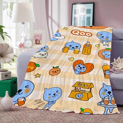 Cartoon Niedlich Q-Qoo-O Decke Weich und Hautfreundlich Für Couch Bett Nickerchen Tagesdecke Alle Jahreszeiten Bettdecke
