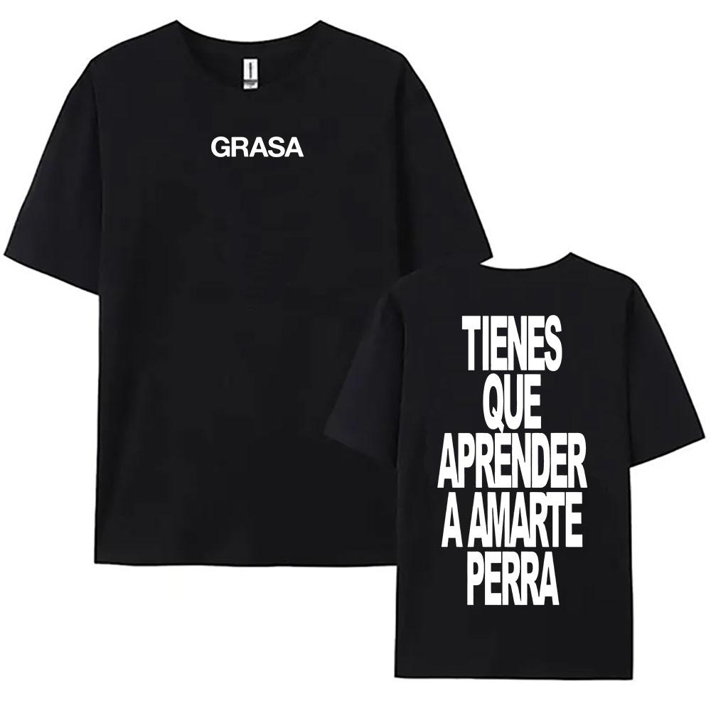 TIENES QUE APRENDER A AMARTE Tshirts SI TE DUELE CURITA Print T-shirt Nathy Peluso Singer Graphic T Shirt Cotton Tees