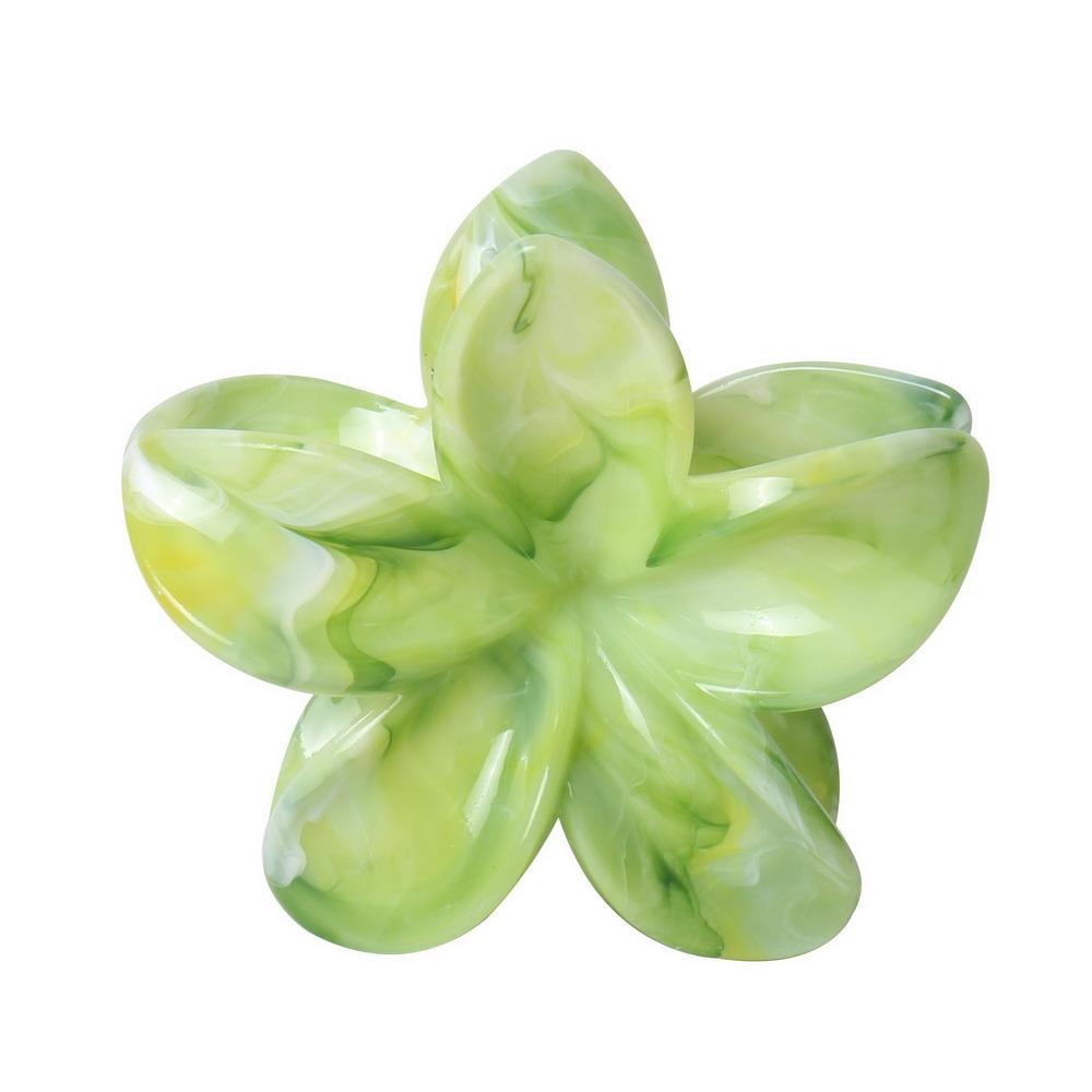 Tropical Flower Hair Claw Clips Hawaiian Plumeria Hair Accessories for Thick and Thin Hair Large Beach Hair Clips for Women Girl