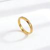 Simple and Fashionable Ten Zircon Titanium Steel Ring Women's Ring Temperament Index Finger Accessories