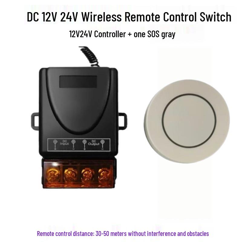 Multi-Voltage Wireless Remote Control Switch for Water Pumps and Electric Vehicle Lighting