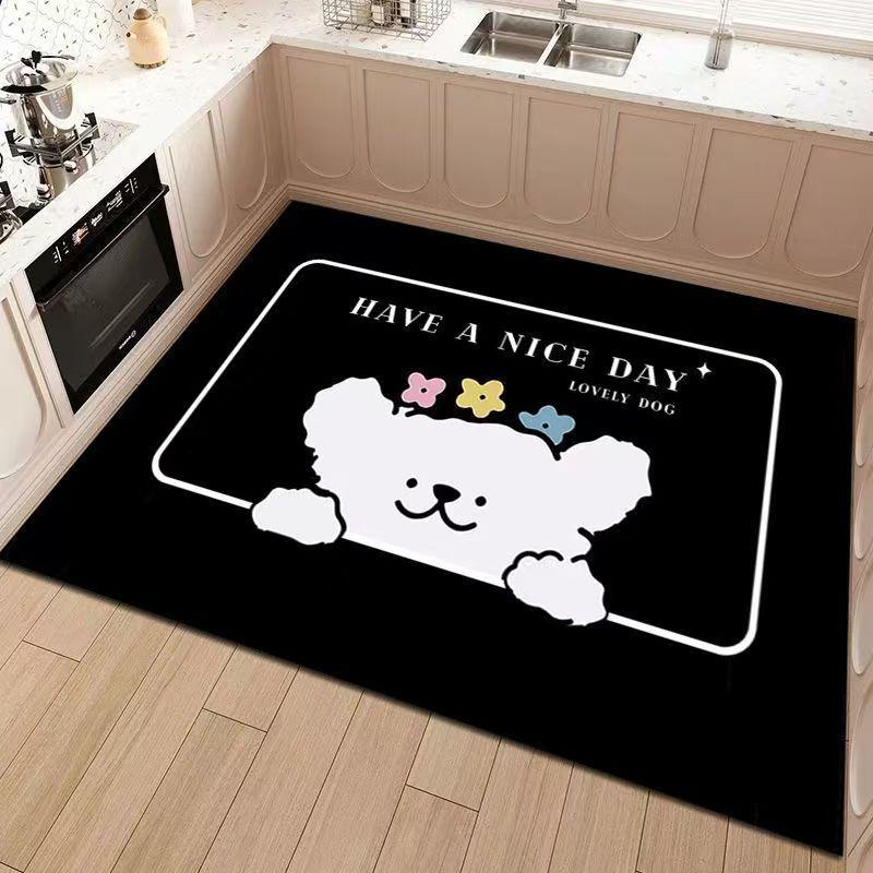

Diatom Mud Kitchen Floor Mat - Stain-Resistant, Water & Oil-Absorbent, Full Coverage, Large Area Carpet Mat 40*60 Upgrade