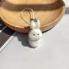 Resin Fluffy Cute Abashed Rabbit Keychains Phone Lanyard For Friend Gift Lovely Bunny Animal Pet Pendant Bag Earphone Case Chain