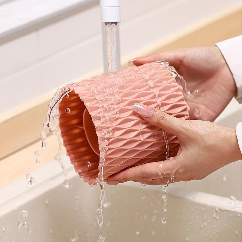 1 Pc Makeup Brush Holder 360° Rotating Organizer 5 Slot Cosmetic Storage Makeup Brushes Cup Pen Holder For Vanity XYZ
