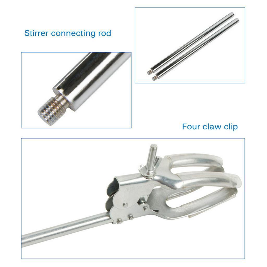 4000rpm Electric Mixer multi-function Mixer Overhead Stirrer Adjustable Churn Stir Machine Blenders Laboratory Stirrer 100W/60W