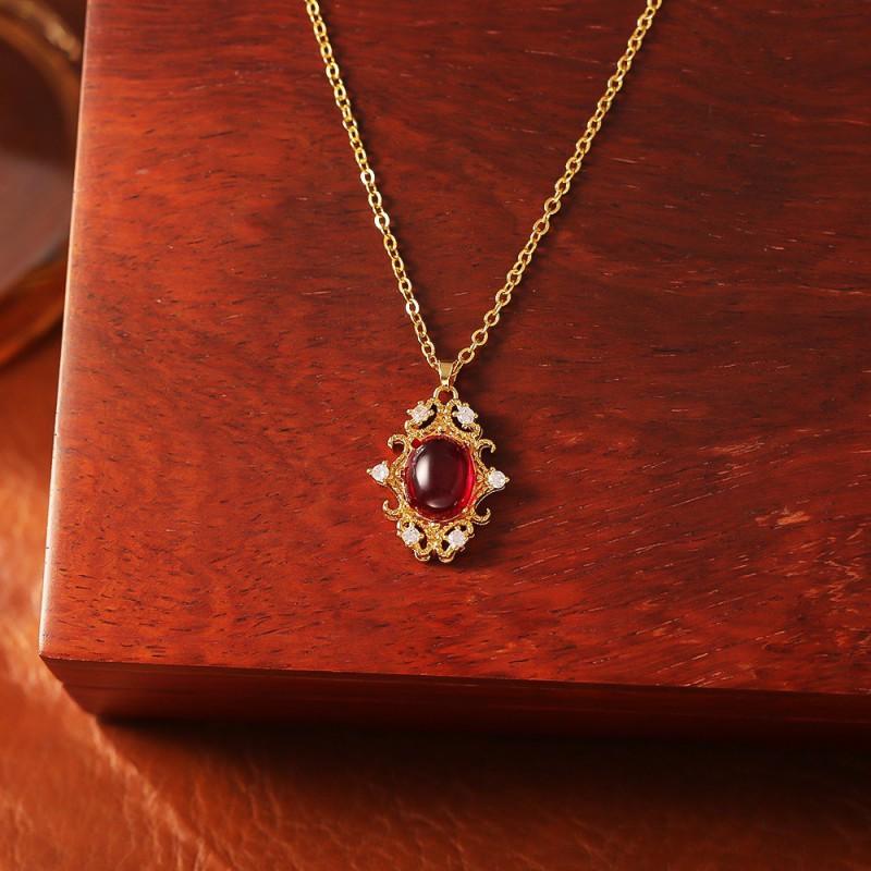 Cats Eye Stone Cube Pendant Necklace Earring Set Dopamine Chic Minimalist Geometric Jewelry Women