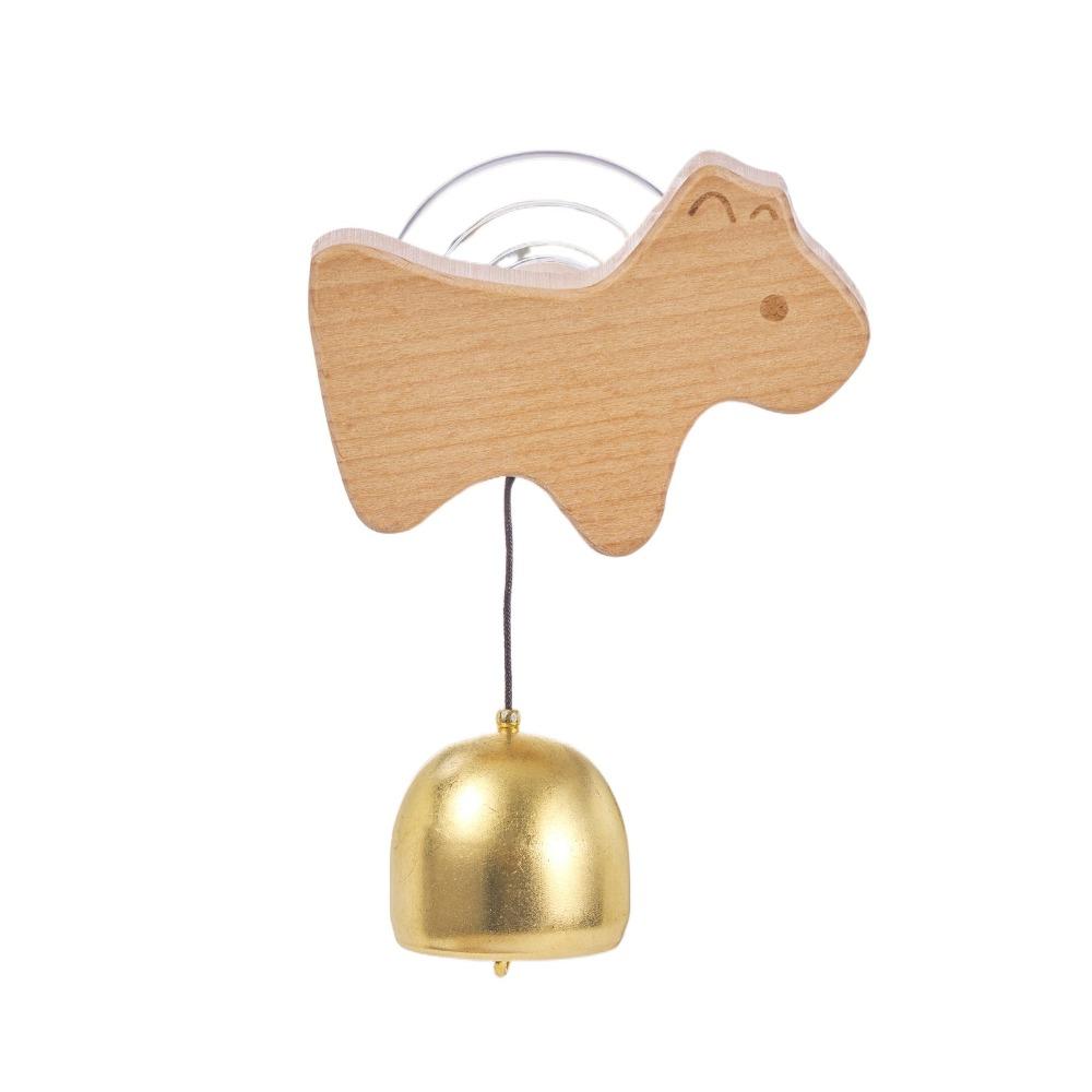 Suction Cup Animal Shaped Wind Chime Brass Collision Bell Entry Reminder Bell Pendant  Front Door