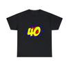 Superhero 40 Years Old Birthday Graphic Tee Shirt, S-5XL