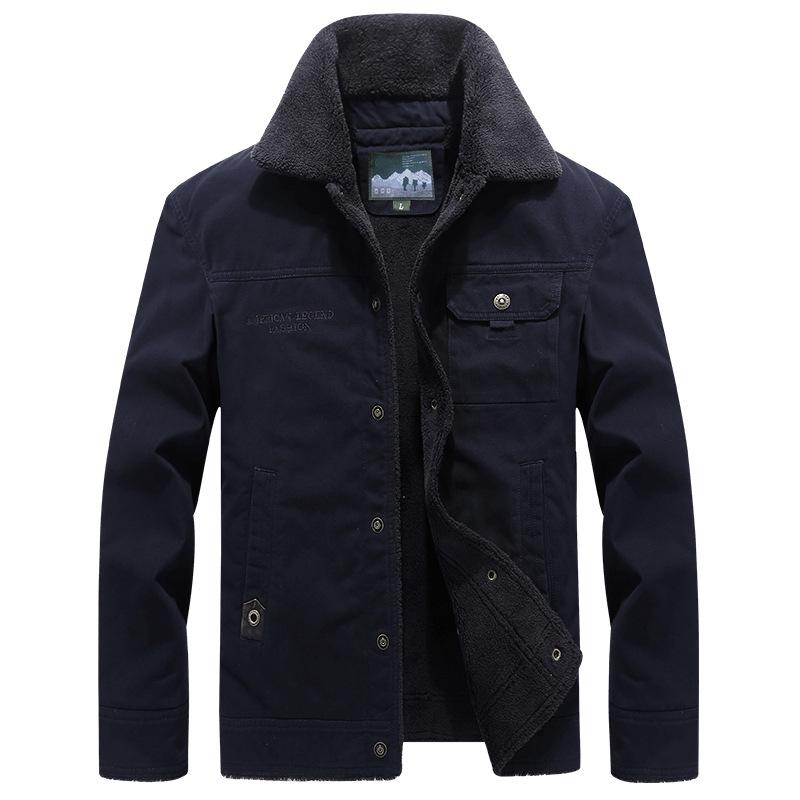 Outwear Winterjacke Männer verdicken warme Wolle Futter männlichen Mantel Windjacke Männer Militärjacke