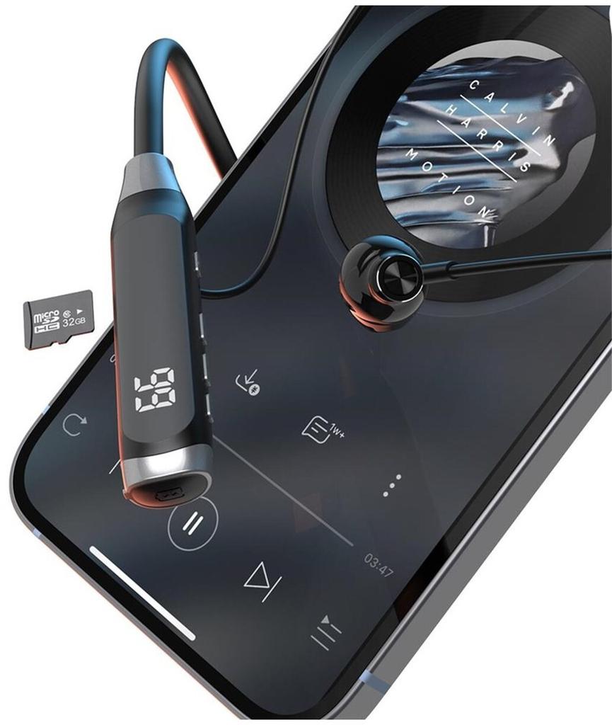 Auriculares DUDAO U5 Max con banda para el cuello inalámbricos (Inalámbrico) negro