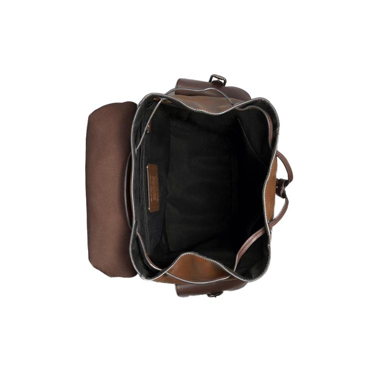 New COACH Hudson Leather Backpack Medium Size Men's Brown Gradient 89898-QBQ9S