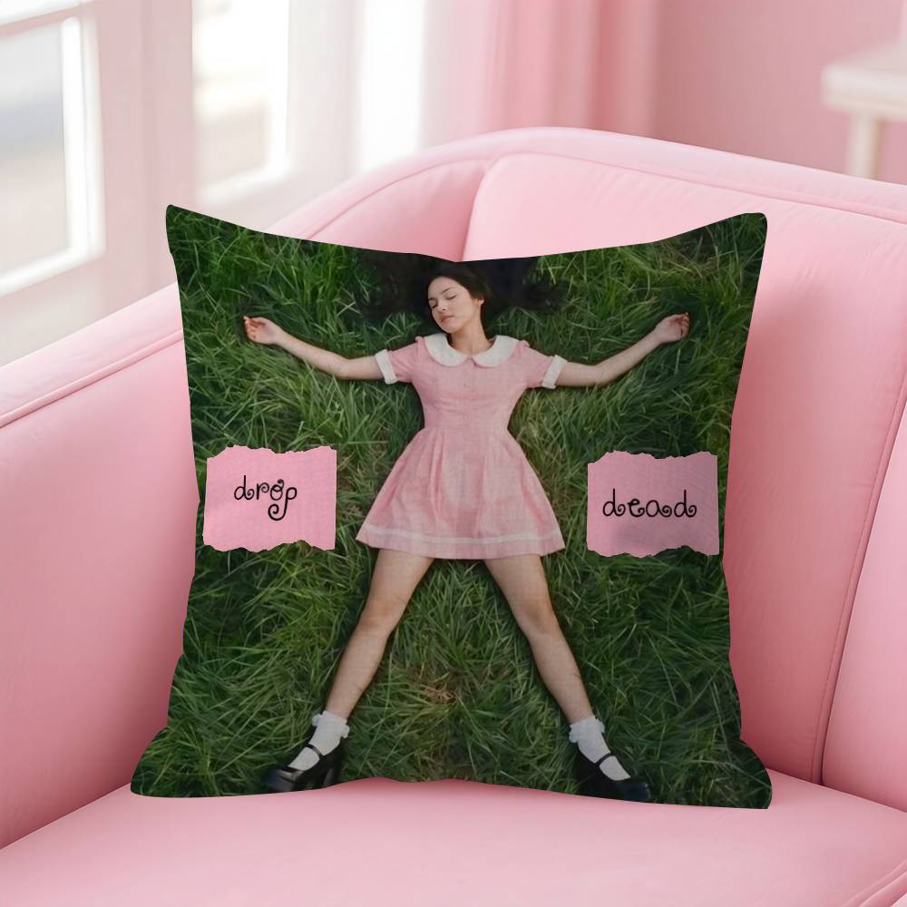 Singer Drop Dead Music  Pillow Covers Cartoon Sofa Decorative Home Doublesided Printing Short Plush Cute Cushion Cover