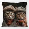 Victorian Princess Cat Labrador Dog Lord Greyhound Pet Portrait Print Cushion Cover Pillow Case