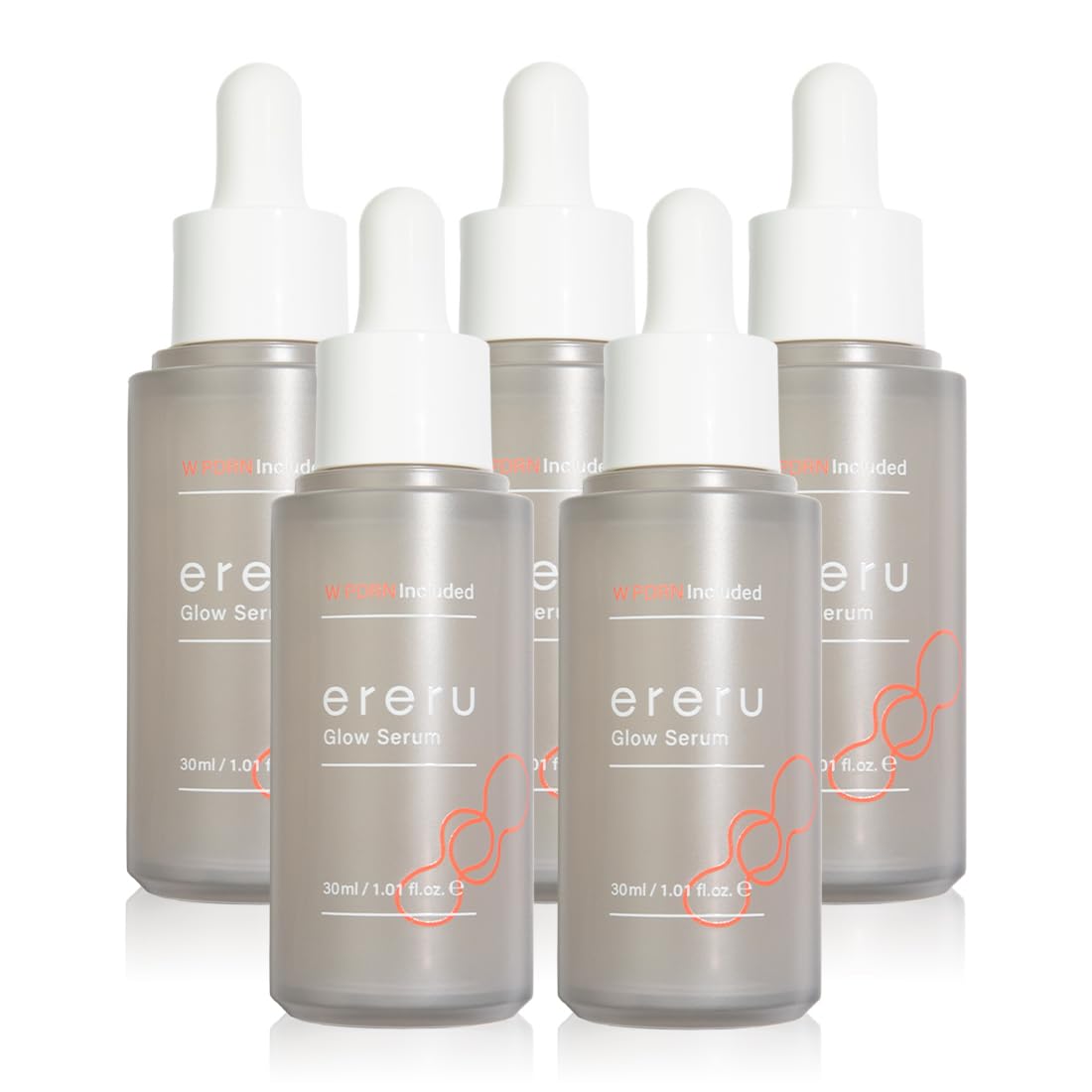 

ereru WPDRN Glow Serum 30 мл PDRN Double Formula Moisturizing Serum Ниацинамид Пантенол Гиалуроновая кислота Коллаген Сделано в Японии [Набор 5]