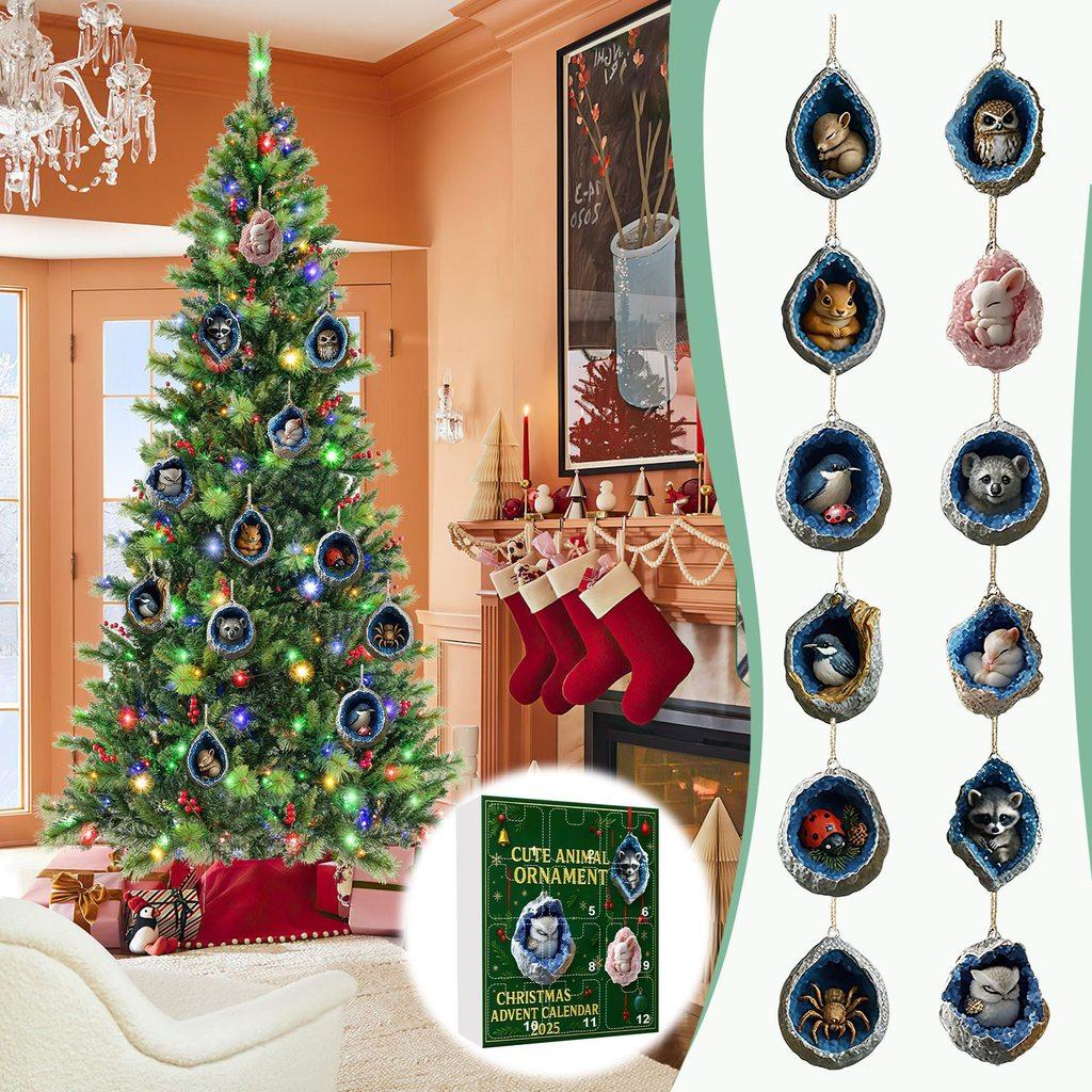 Animal Christmas Blind Box Decorations With Acrylic Style For Holiday Parties And Gifting